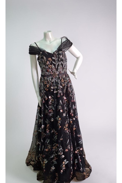 ceneric Girls' Elegant Simple Evening Dress for Various Occasions Black Brown