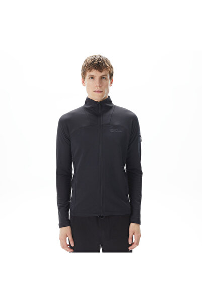 Jack Wolfskin Prelight Full Zipper Siyah Erkek Polar