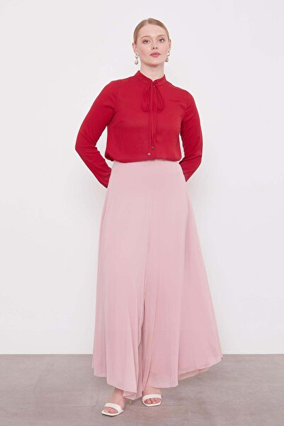 Levidor Powder High Waist Chiffon Trousers