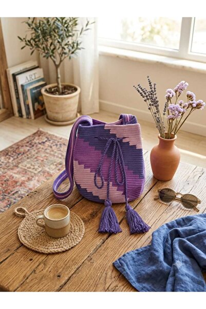 ayya design EL Örgüsü Wayuu Model Omuz Çantası