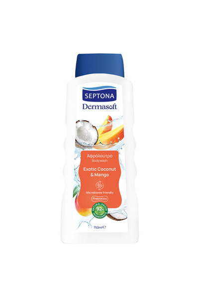 OEM SEPTONA DERMASOFT ΑΦΡΟΛΟΥΤΡΟ COCONUT ΚΑΙ MANGO 750ml