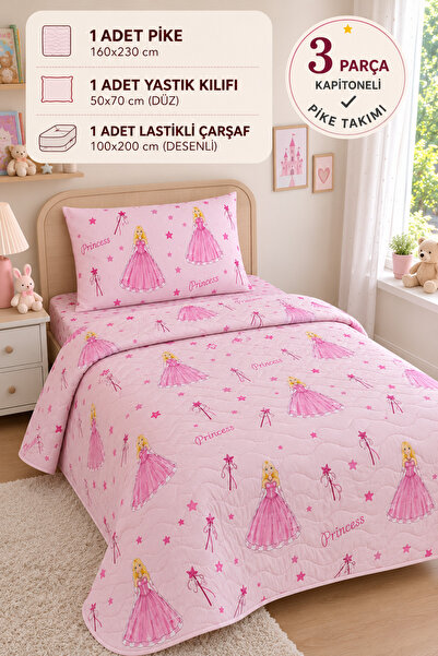 MARLA HOME Single Child Pique Set |   160X230 cm |   Fiber Filled & Patterned...