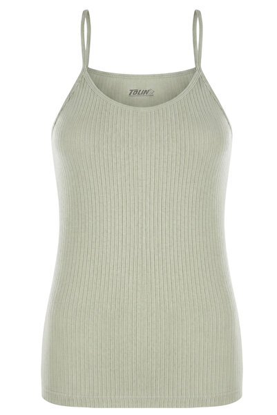 TOLIN Women's 100% Cotton Rope Strap Undershirt 1238
