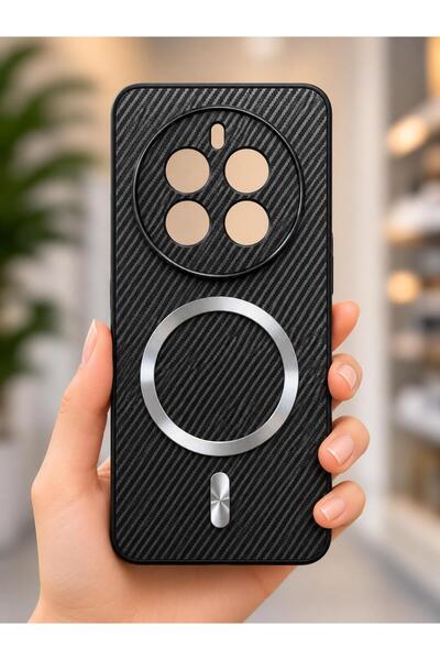 TECNOTREND Realme 12 Pro / 12 Pro Plus Uyumlu Telefon Kılıfı Karbon Fiber Dok...