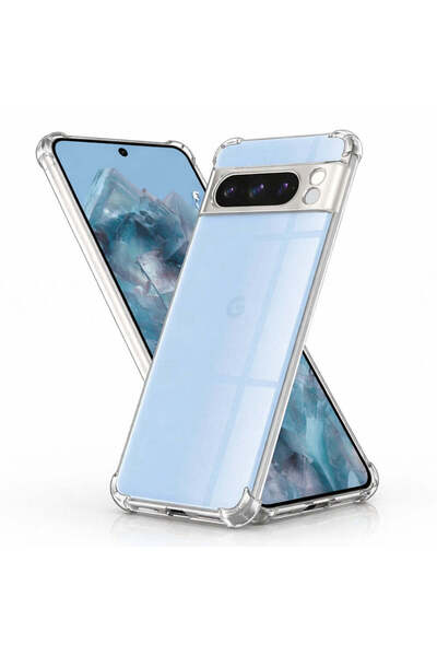 Techsuit Husă pentru Google Pixel 8 Pro - Silicon transparent rezistent la șo...
