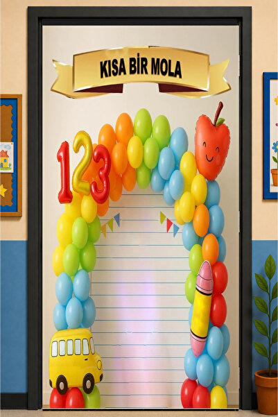 PROMISEBACKDROP2 زينة باب مرنة مقاس 190x75 سم، زينة باب من القماش، عطلة قصيرة...