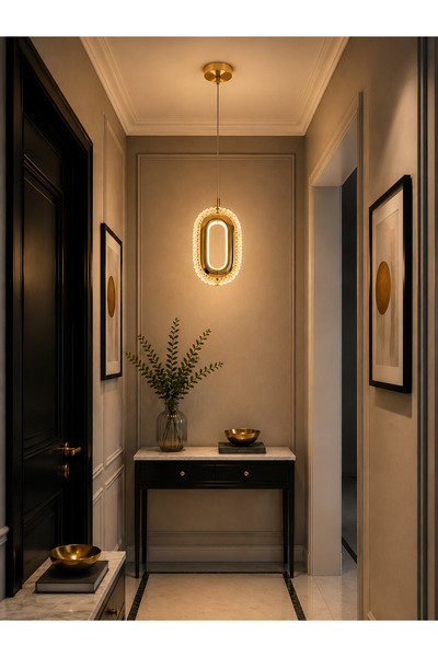 Modavize Merlin Modern Tasarım Gold 3 Renk (Sarı Günışığı Ve Beyaz) - Ledli B...