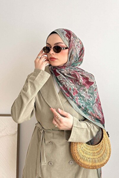 poplin SOFT YEŞİL OLİVİA KRAŞ ŞAL