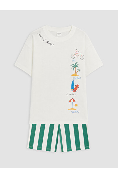 LC Waikiki Esvab • Modern & Distinctive Printed Boys' Suit
