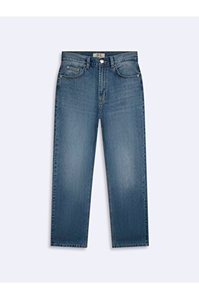 Ltb Vanetta Zipper Flat Leg Mid Indigo Jean Pants