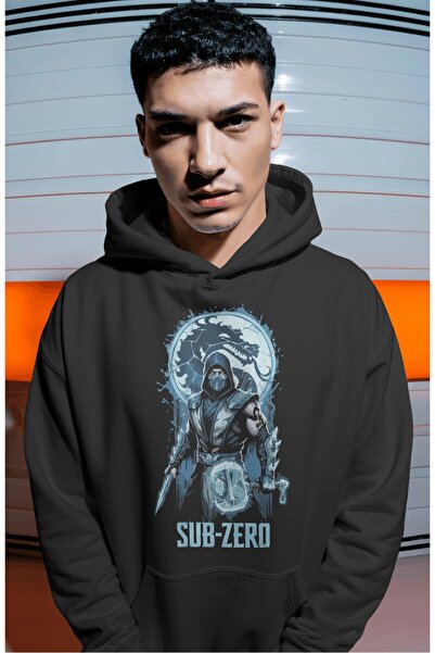 SEVBANO Sub-Zero Mortal Kombat Anime Pre-Printed Unisex Oversize Premium Hoodie