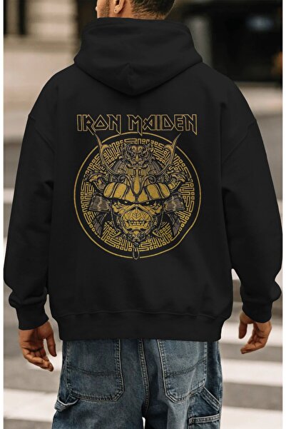 SEVBANO هودي فاخر كبير الحجم مطبوع عليه فرقة موسيقى روك ميتال من Iron Maiden ...
