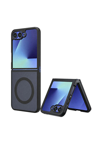Techsuit Калъф за Samsung Galaxy Z Flip7, PureFrost MagSafe, черен матов - че...