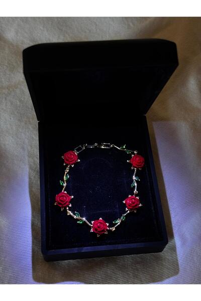 bijoux uniques هدية للحبيب: سوار فولاذي على شكل وردة في صندوق مضيء مخصص