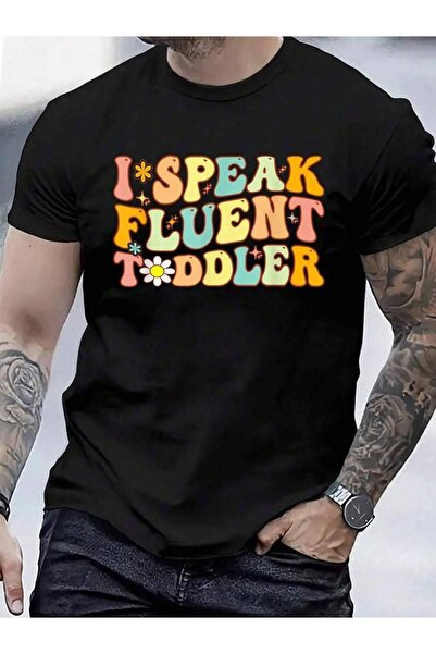799 تي شيرت قطني 100% بتصميم 'I Speak Fluent' مضحك للأطفال، مناسب لمقدمي الرع...