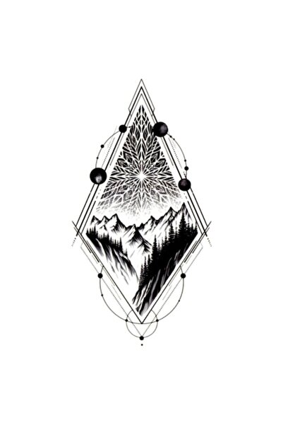 FlashTattoosRomania Tatuaj Temporar, Tatuaje Flash România, Mini Muntele de l...