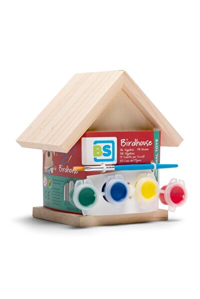 BS Toys Casuta pasarele din lemn BS Toys, set creativ de pictat