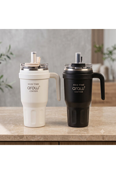 AROW Taşıma Kulplu Pipetli Termos 1000ml