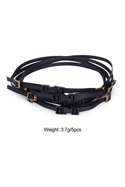 Choice1 Black 5Pcs 5Pcs Luggage Rope Roof Rack Tie Down Straps for 1/8 1/10 1...