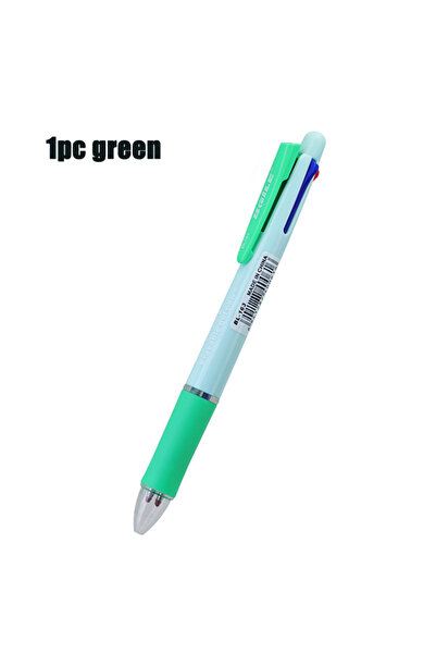 Choice4 1pc green pen 4 In 1 Multicolor Erasable Gel Pen Ballpoint Pen, 4 Col...