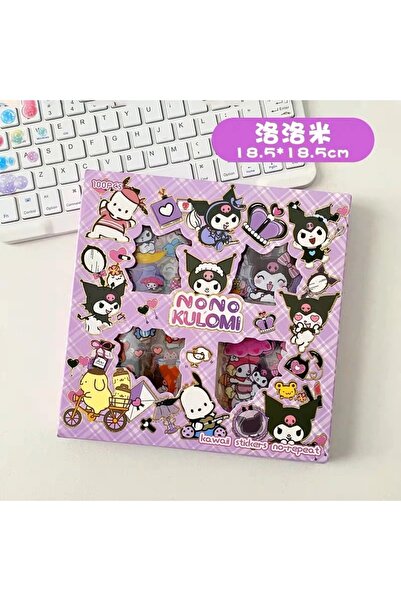 Choice1 MINISO E 100Pcs Kawaii Sanrio Stickers Box Cute Cartoon Waterproof PE...