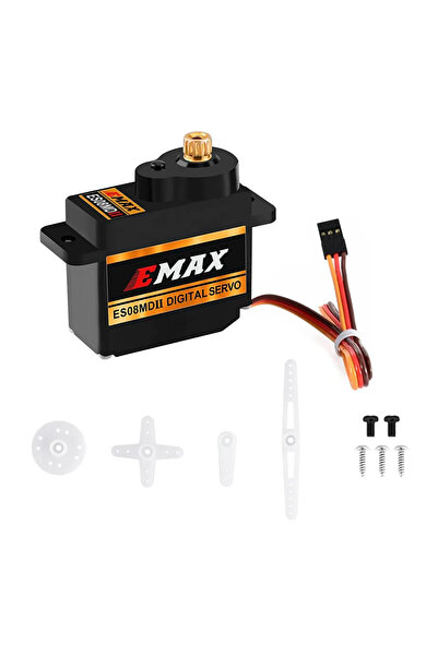 Choice ES08MD II-1PC EMAX ES08MD II سيرفو رقمي معدني صغير 13 جرام لطائرة RC ن...