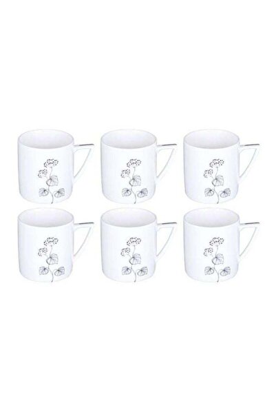ROYALFORD 6-Piece Bone China Tea Cups White