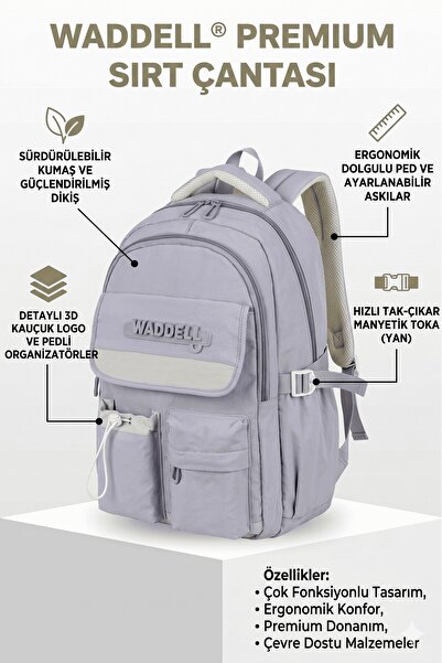 Waddell Licensed Imported Luxury Waterproof Unisex Backpack Suitable for Prim...