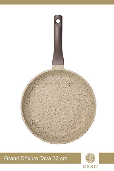 Esse Granit Döküm Tava 32 cm Krem