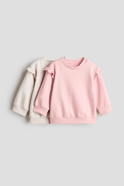 H&M 2'li İçi Tüylü Sweatshirt