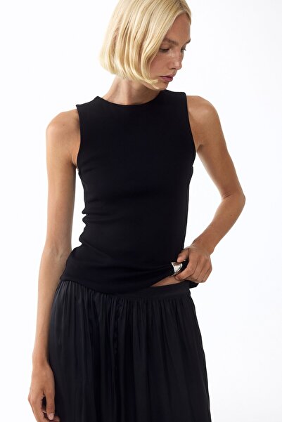 H&M Drape Detaylı ve Ribanalı Üst