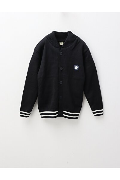 MiniKids Pulover scoala Siber, bleumarin