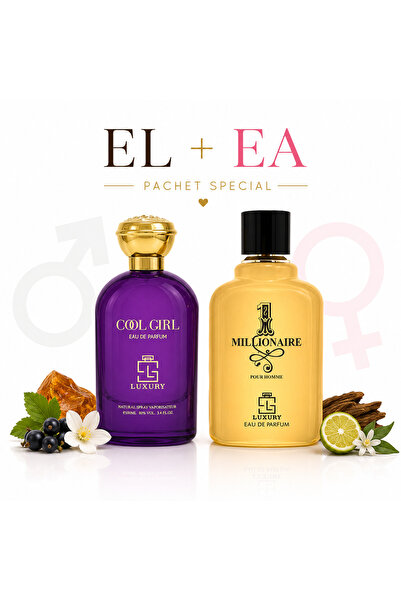 KHALIS 1 Millionaire and Cool Girl Perfume Top Bottom Set - 2 x 100ml