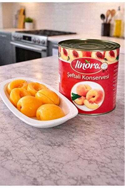 Meybel Linora, Şeftali Konservesi 3 kg (Süzme ağırlık 1,8 kg)