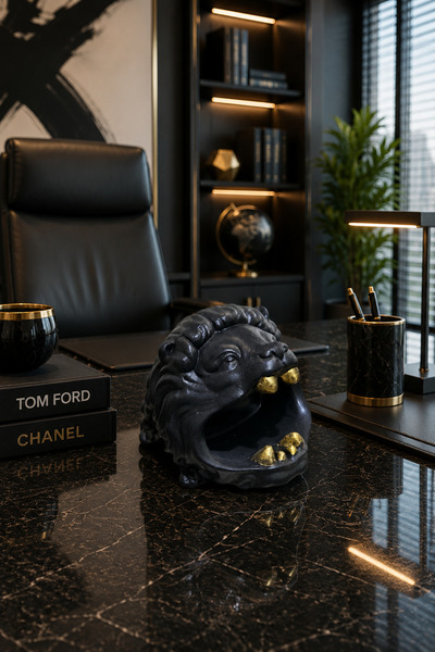Zigzag Home Decorative Lion Model Ashtray Design Model Ashtray for Office Hom...