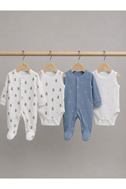 My Babies Label طقم رومبير للأطفال مكون من قطعتين E4 مصنوع من القطن بنسبة 100...