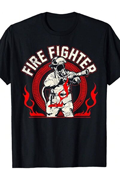 9TAY تي شيرت متعدد الاستخدامات ومناسب للجميع، تي شيرت Firefighter Heroes Wing...