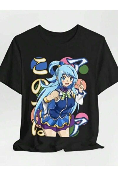 21JNRY Anime-Inspired Unisex Jersey Tee, Konosuba Graphic Shirt, Manga Fan, C...