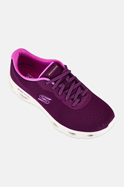 SKECHERS Women Glide-Step Allure Lace Up Running Shoes, Purple