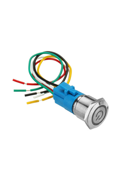 Raistar Διακόπτης Αυτοκινήτου On/Off 12V-24V Ασημί