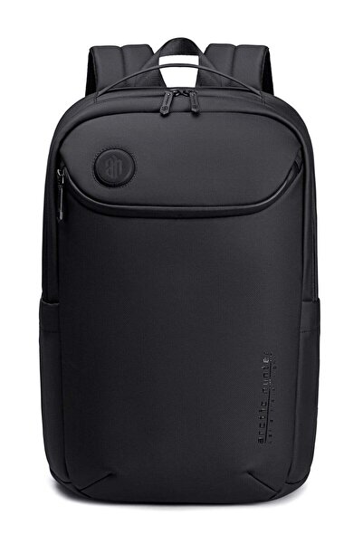 Arctic Hunter Laptop Backpack Water Resistant Polyester Daypack with Built In USB/Headphone Port Computer Bag for Men Women B00555 Black