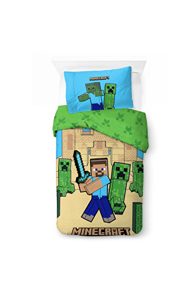 MINECRAFT Sand Castles set lenjerie de pat 140×200cm, 70×90 cm