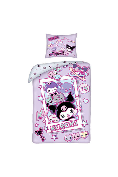 Hello Kitty Kuromi Chaos bed cover 140×200cm, 70×90 cm microfiber