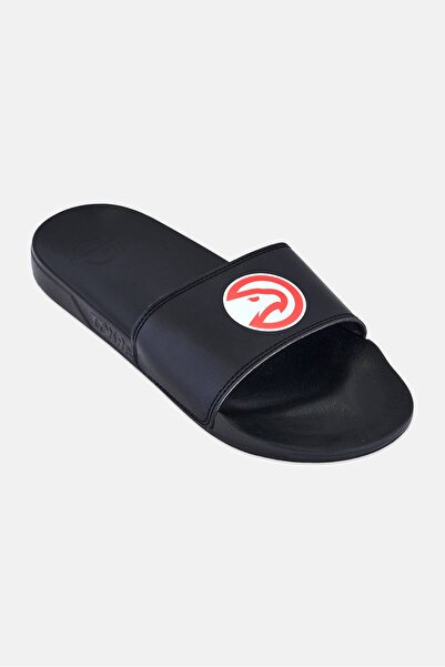 iSlide Men Atlanta Hawks Primary Logo Slip On Slides, Black