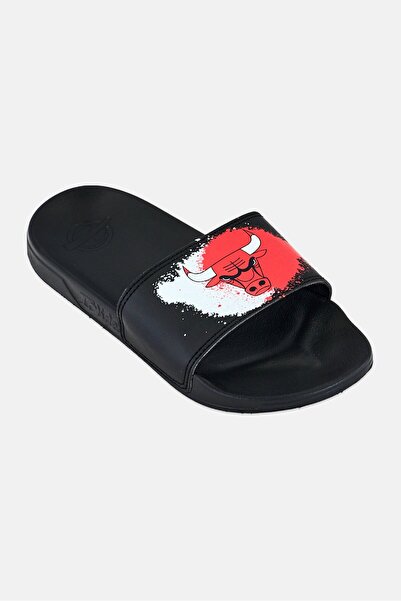 iSlide Kids Boy Bulls Spray Paint Slip On Slide, Black