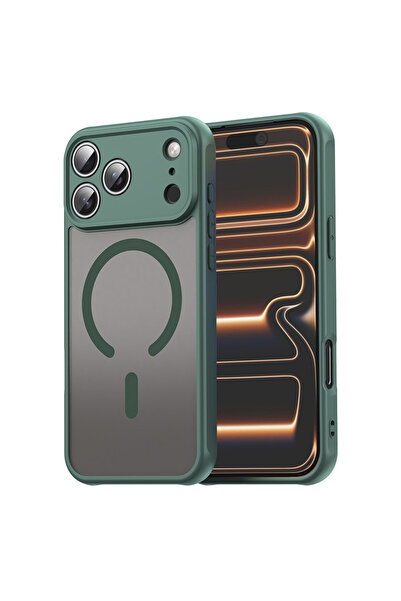 Techsuit Θήκη iPhone 17 Pro Max, HaloFrost II MagSafe, αντικραδασμική, πράσινη