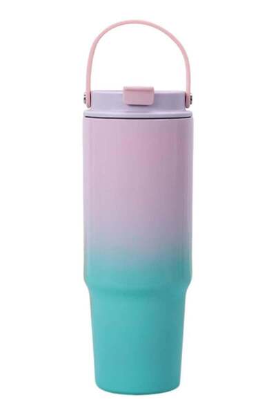 HXD Zoomlion 30oz Stainless Steel Tumbler with Straw & Lid – Double Wall Vacu...