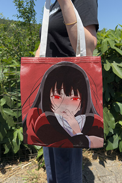 ZipZap Kakegurui V5 Summer Winter Double-Sided Canvas Print Tote Bag Anime Bag