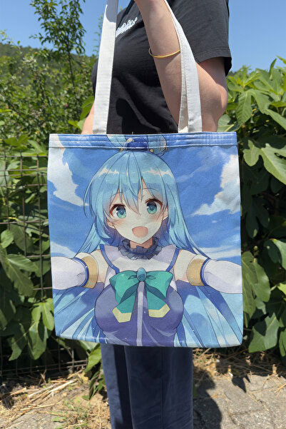 ZipZap Konosuba V5 Summer Winter Double-Sided Canvas Printing Tote Bag Anime Bag
