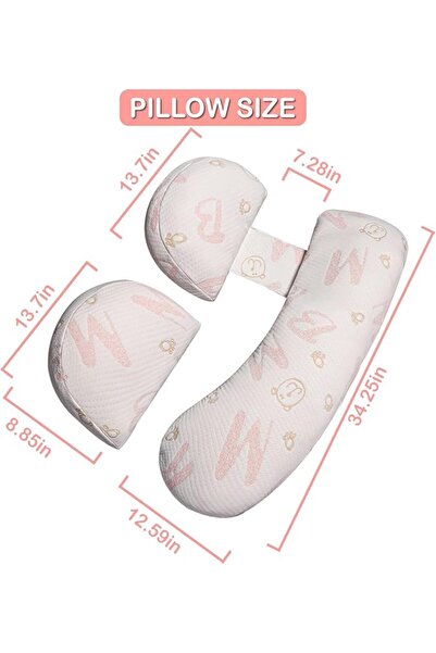 GENERAL Pregnancy Pillow for Sleeping, Baby Bub Maternity Pillow Support for ...